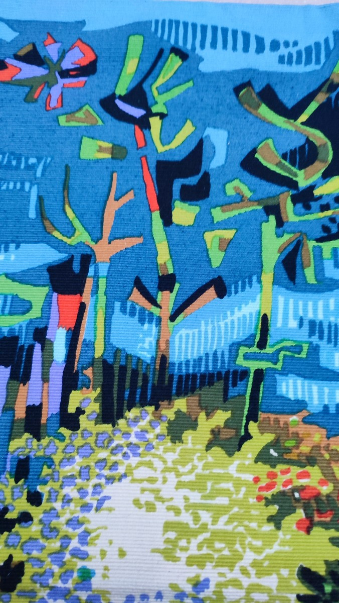 Tapisserie en sérigraphie d'après un carton de Robert Debiévre-photo-1