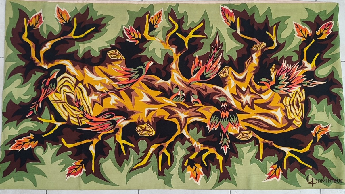Screen-printed Tapestry By Dominique 