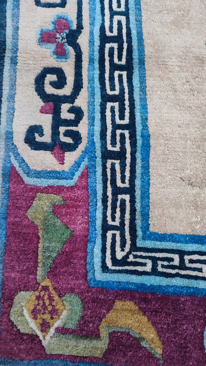 Antique Tibetan Carpet -photo-1