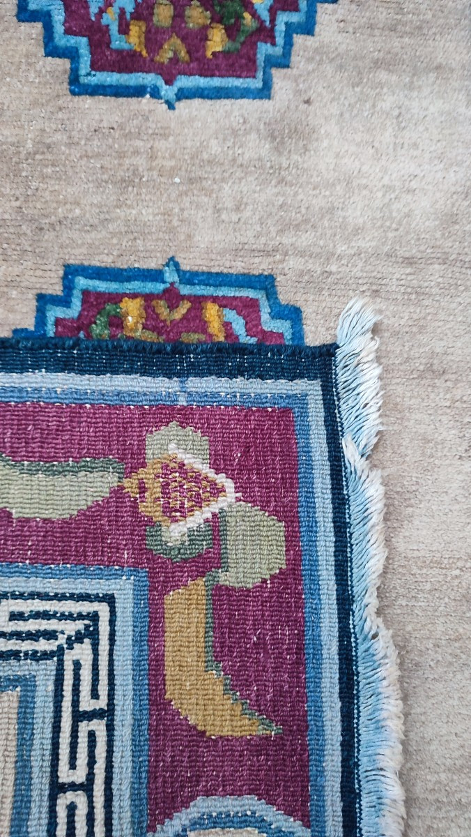 Antique Tibetan Carpet -photo-2