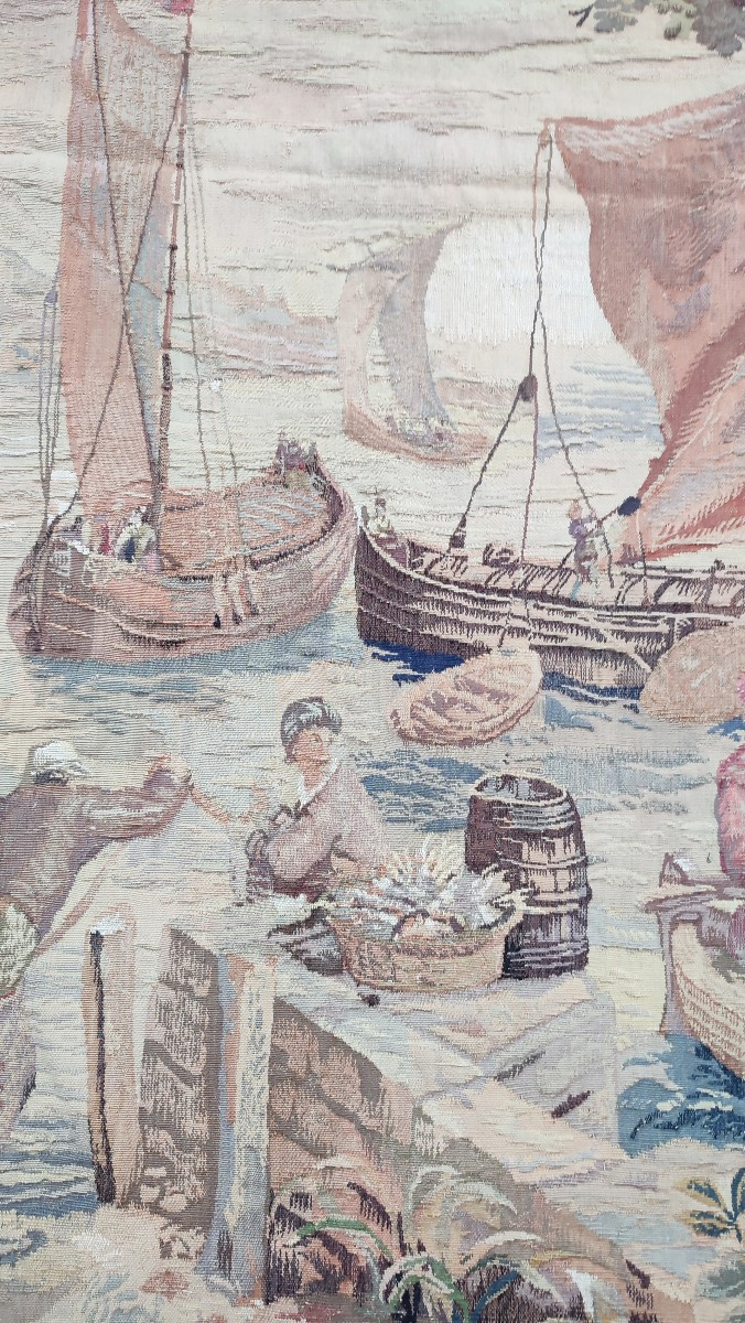 Semi-mechanical Tapestry Circa 1900-photo-2