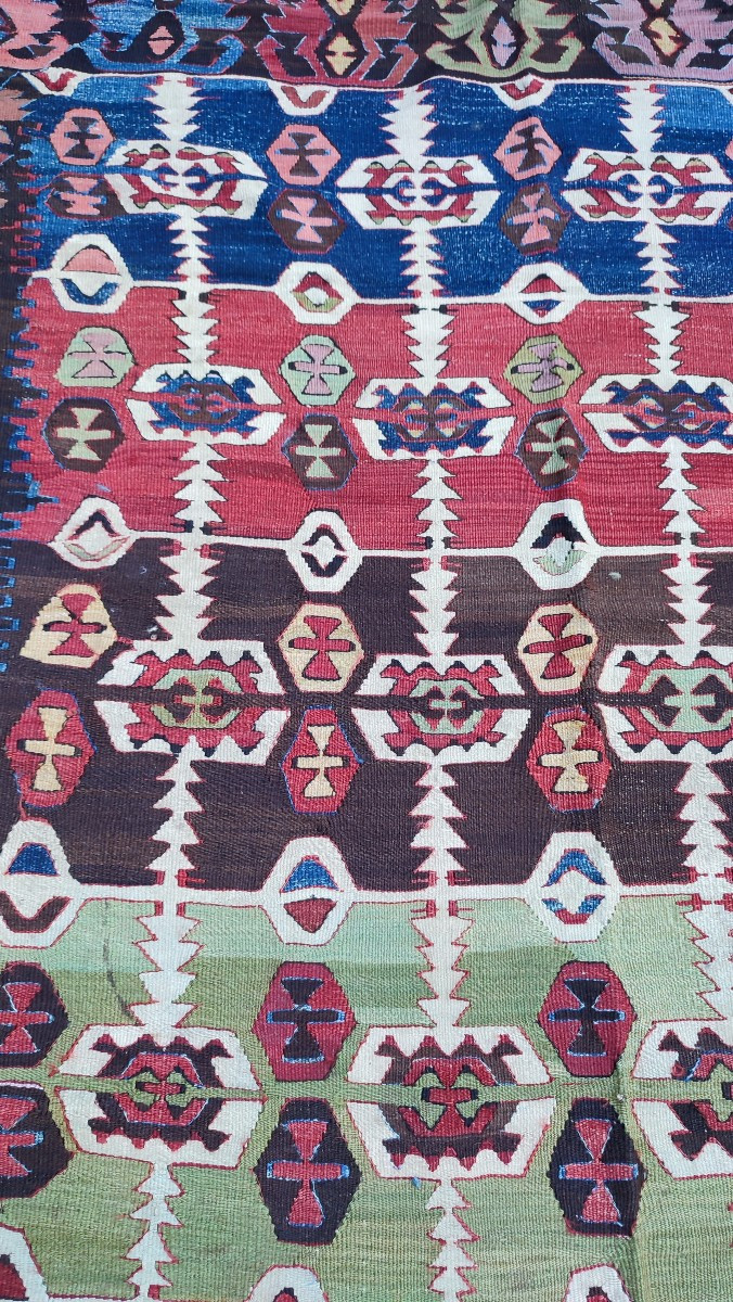 Turkish Kilim, Central Anatolia, Late 19th Century -photo-3