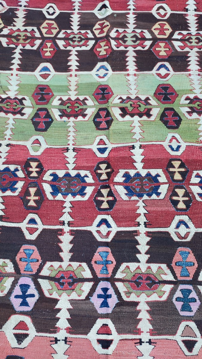 Turkish Kilim, Central Anatolia, Late 19th Century -photo-4