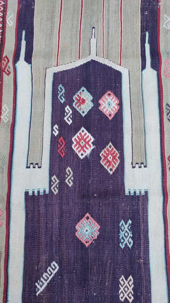 Fragment de kilim turc de la région de Sivas-photo-2