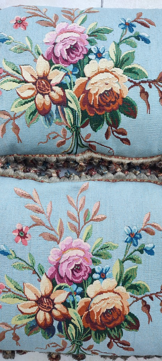 Paire de coussins en Aubusson -photo-3