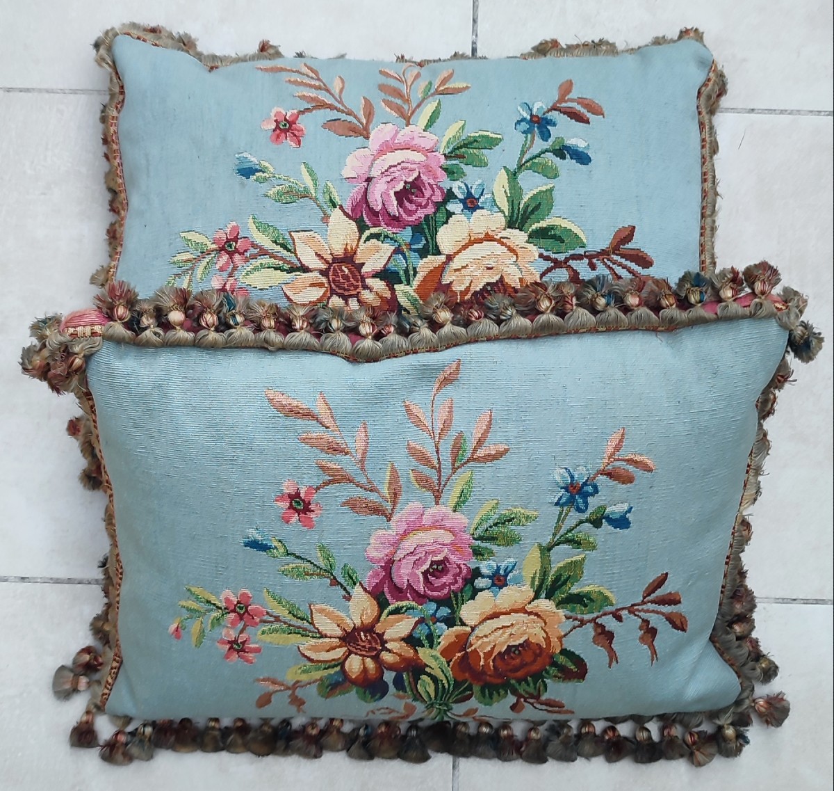 Paire de coussins en Aubusson -photo-4