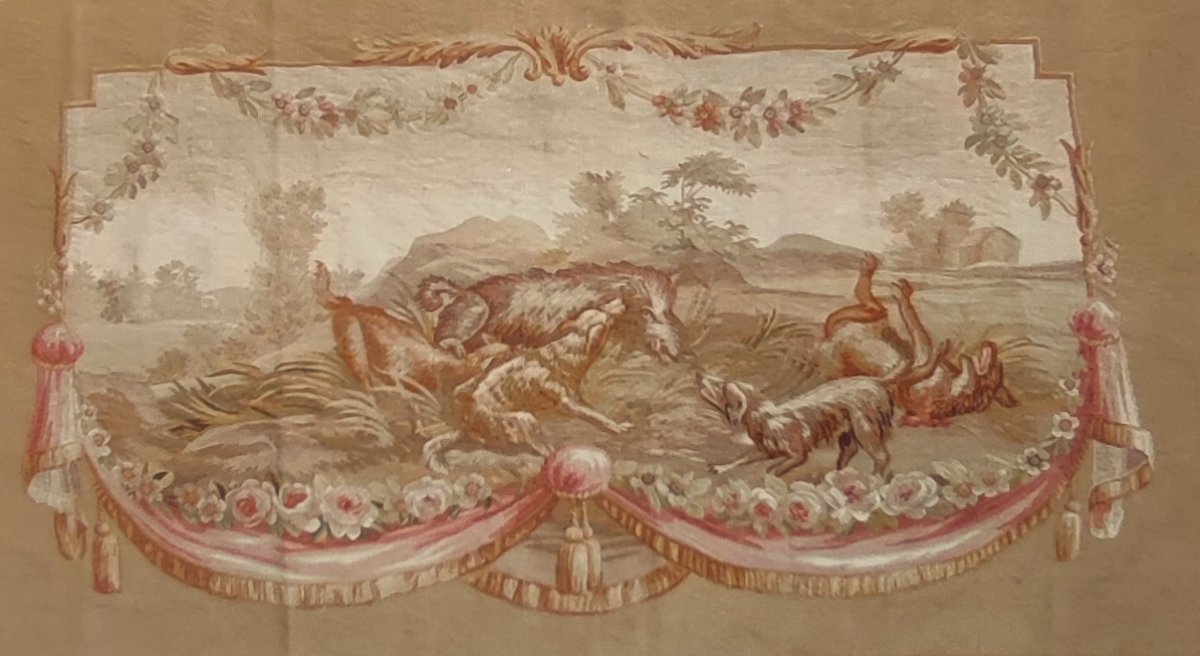 Seat Upholstery In Aubusson Tapestry -photo-2