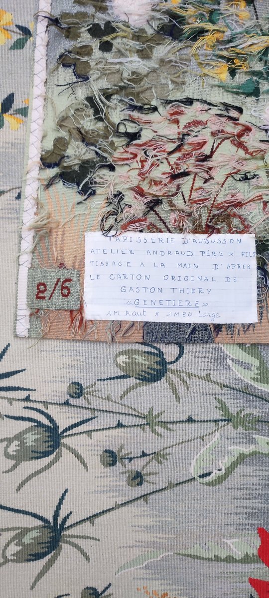 Tapisserie d'Aubusson d'après un carton de Gaston Thierry -photo-2