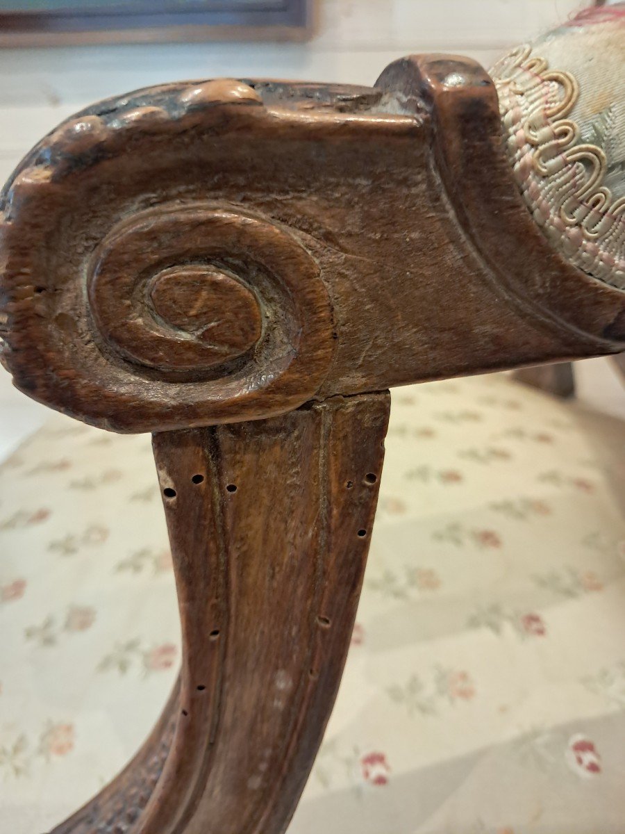 Paire De Fauteuils A Medaillons Epoque Louis XVI-photo-2