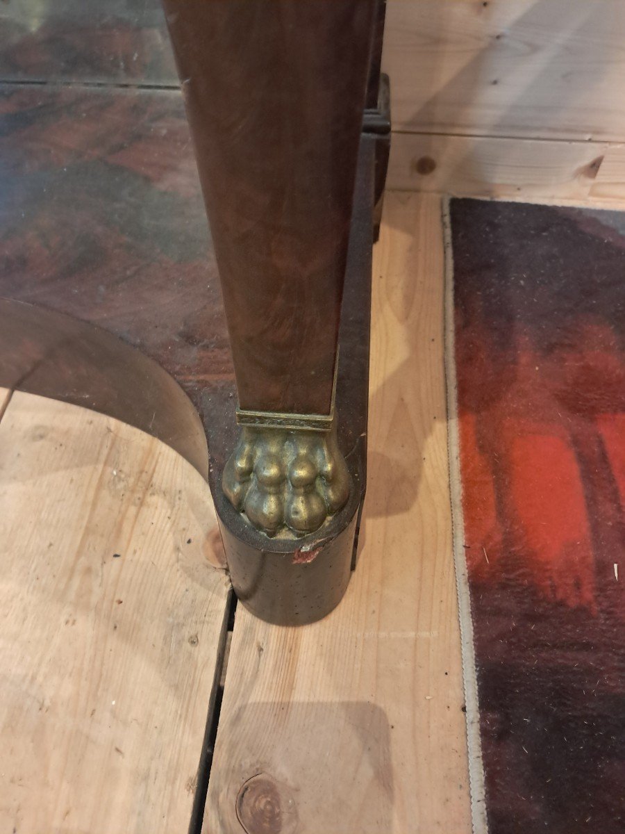 Empire Mahogany And Gilded Bronze Console-photo-2
