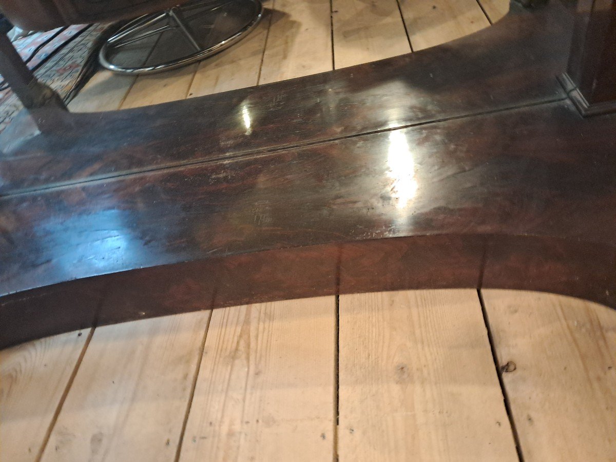 Empire Mahogany And Gilded Bronze Console-photo-4