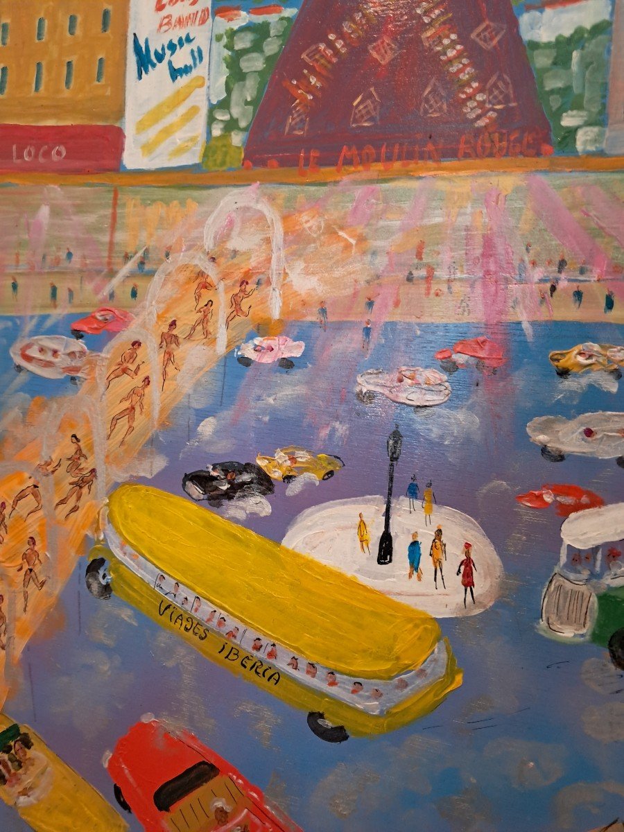 Tableau Comtemporain J.wallis(1938-2022)-photo-1
