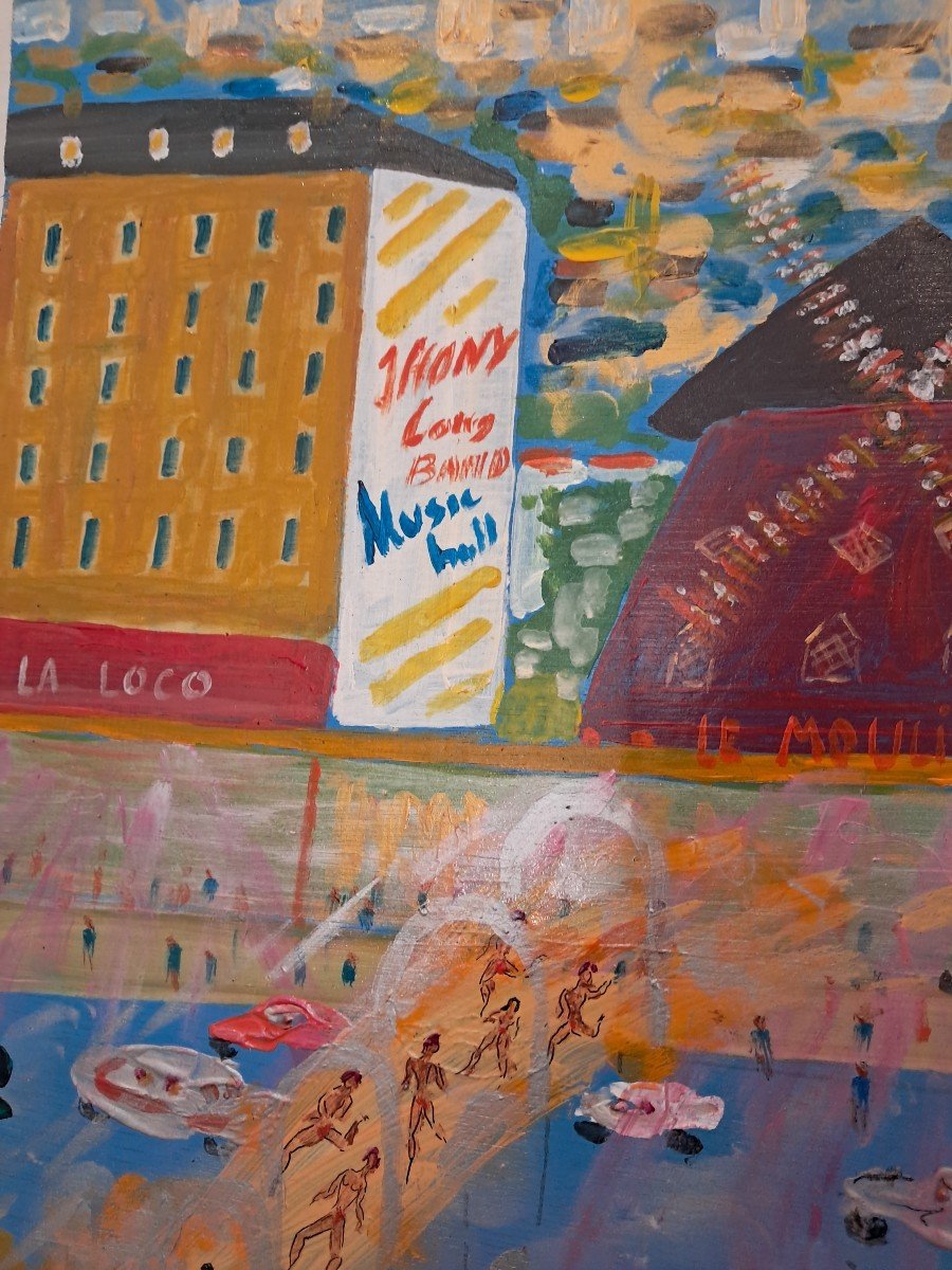 Tableau Comtemporain J.wallis(1938-2022)-photo-6