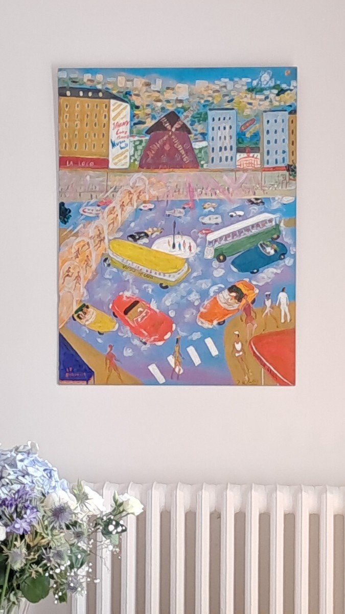 Tableau Comtemporain J.wallis(1938-2022)