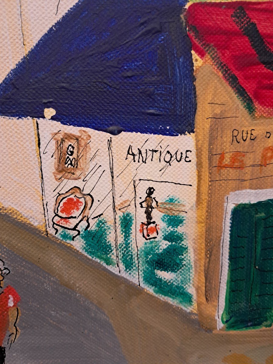 Tableau Comtemporain J.wallis(1938-2022)-photo-6