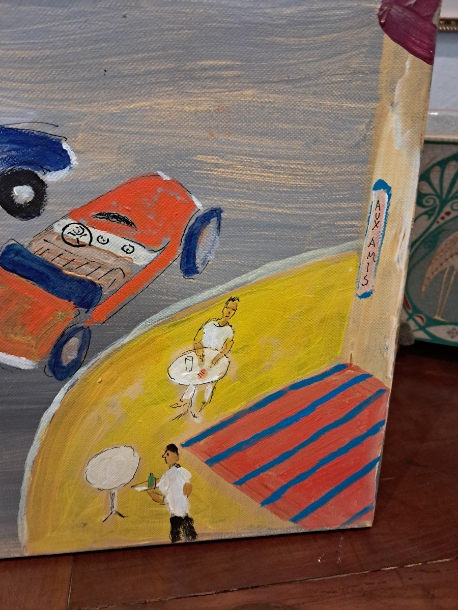 Tableau Comtemporain J.wallis(1938-2022)-photo-8