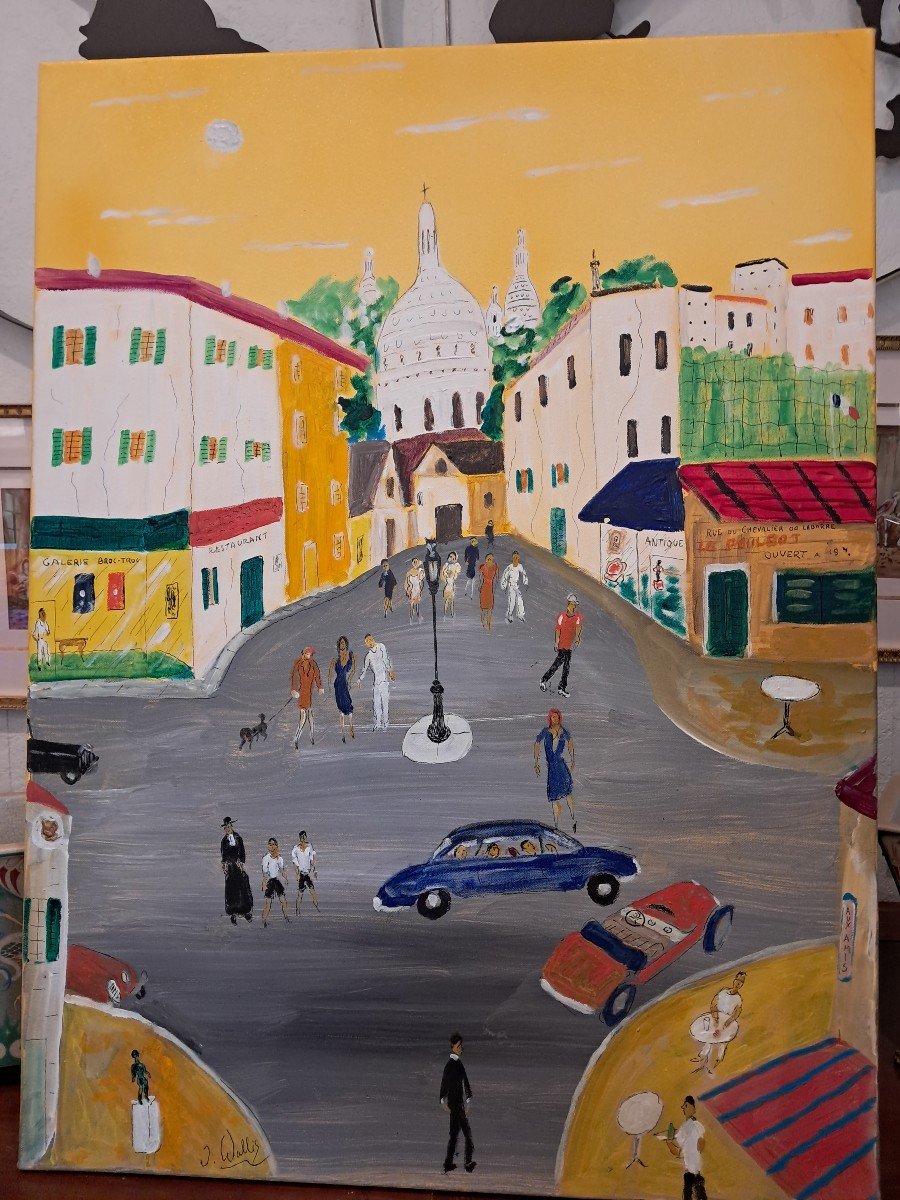 Tableau Comtemporain J.wallis(1938-2022)