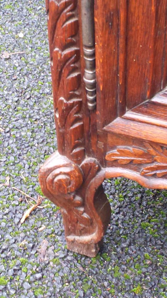 In Oak Buffet Normand Sculpte Epoque 18 Eme-photo-3