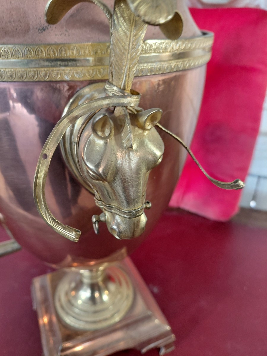 Copper And Gilded Bronze Samovar-photo-3