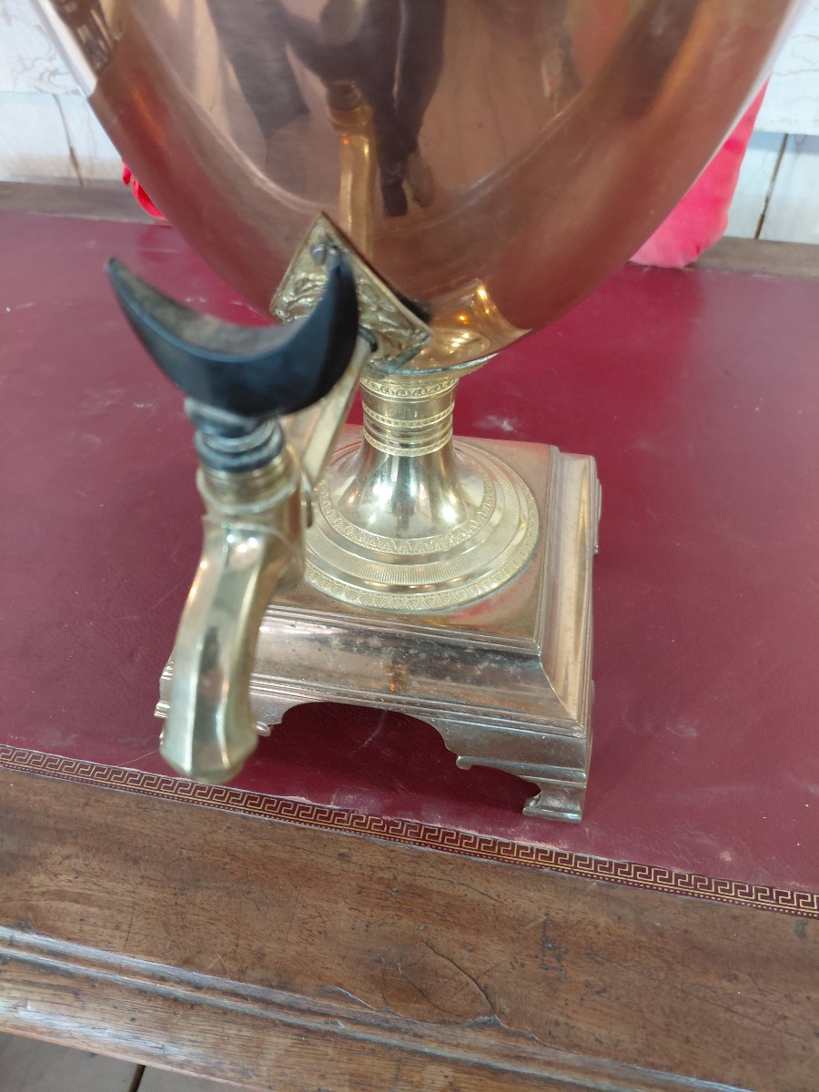 Copper And Gilded Bronze Samovar-photo-4