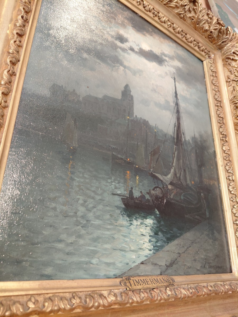 Tableau marine Obscure XIX eme-photo-3
