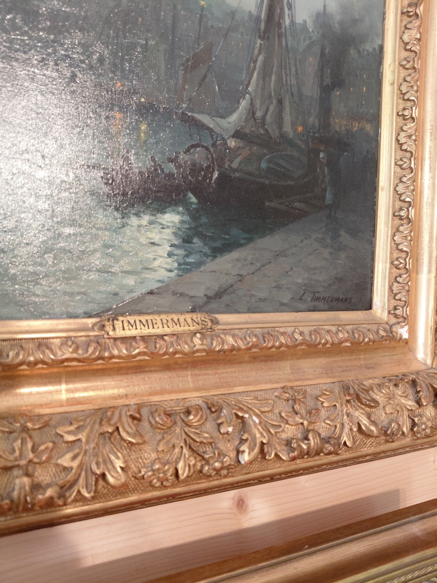 Tableau marine Obscure XIX eme-photo-4