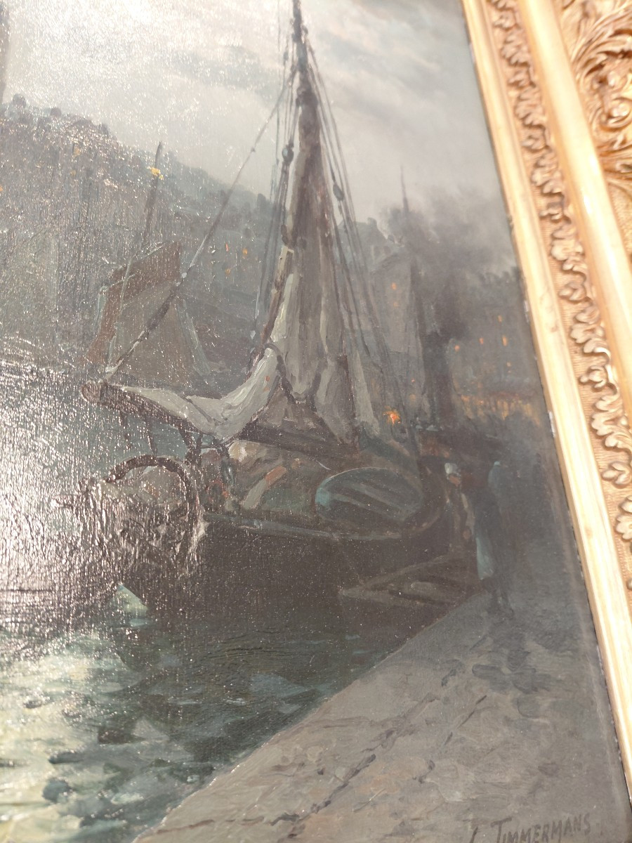 Tableau marine Obscure XIX eme-photo-2