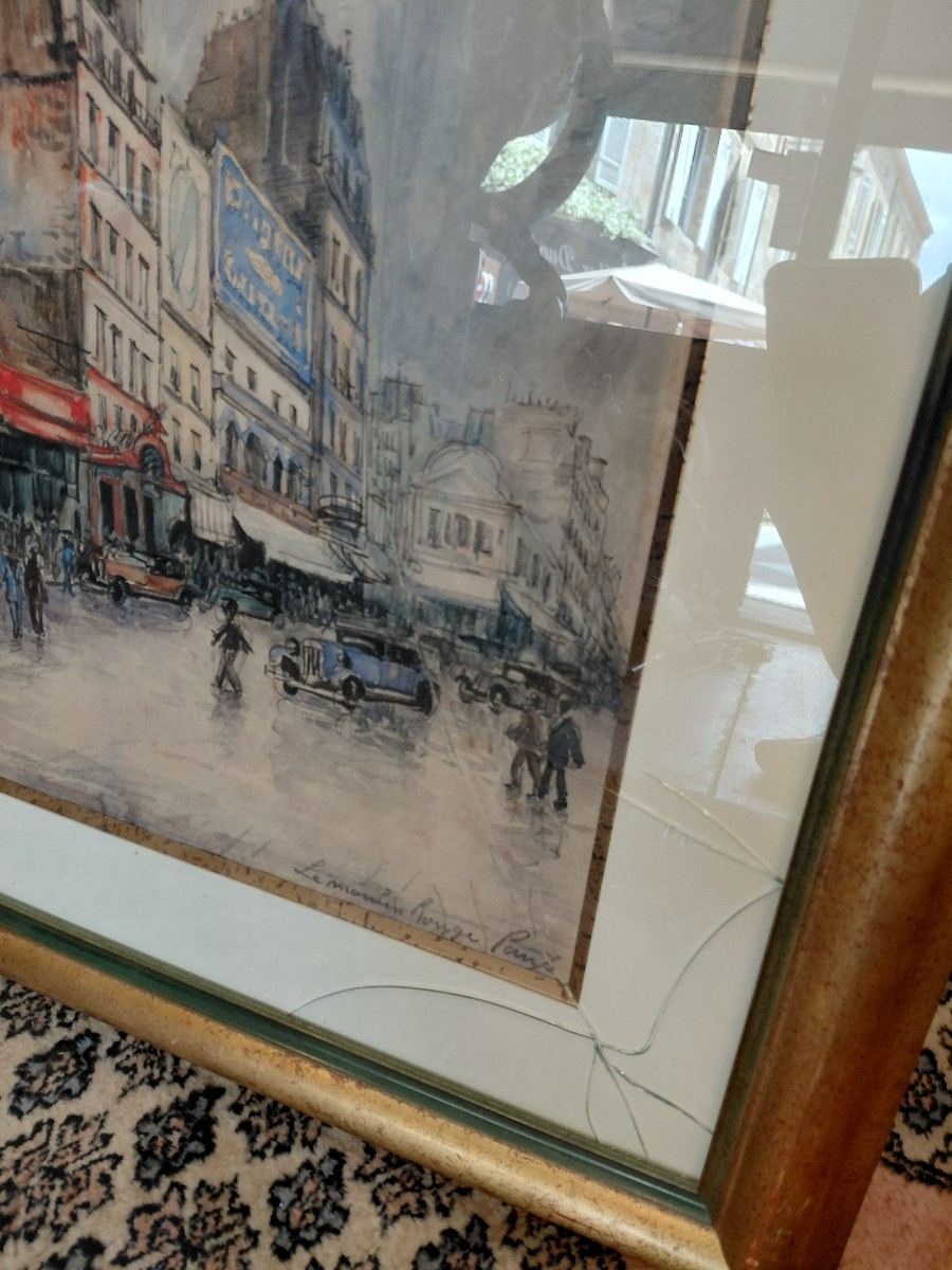 Watercolor View Of Paris Franck Will-photo-2