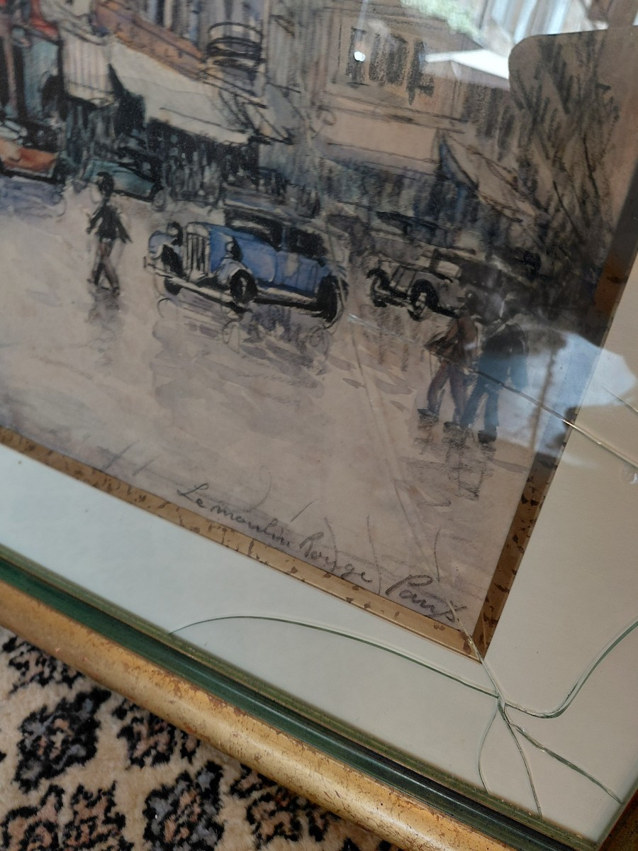 Watercolor View Of Paris Franck Will-photo-3