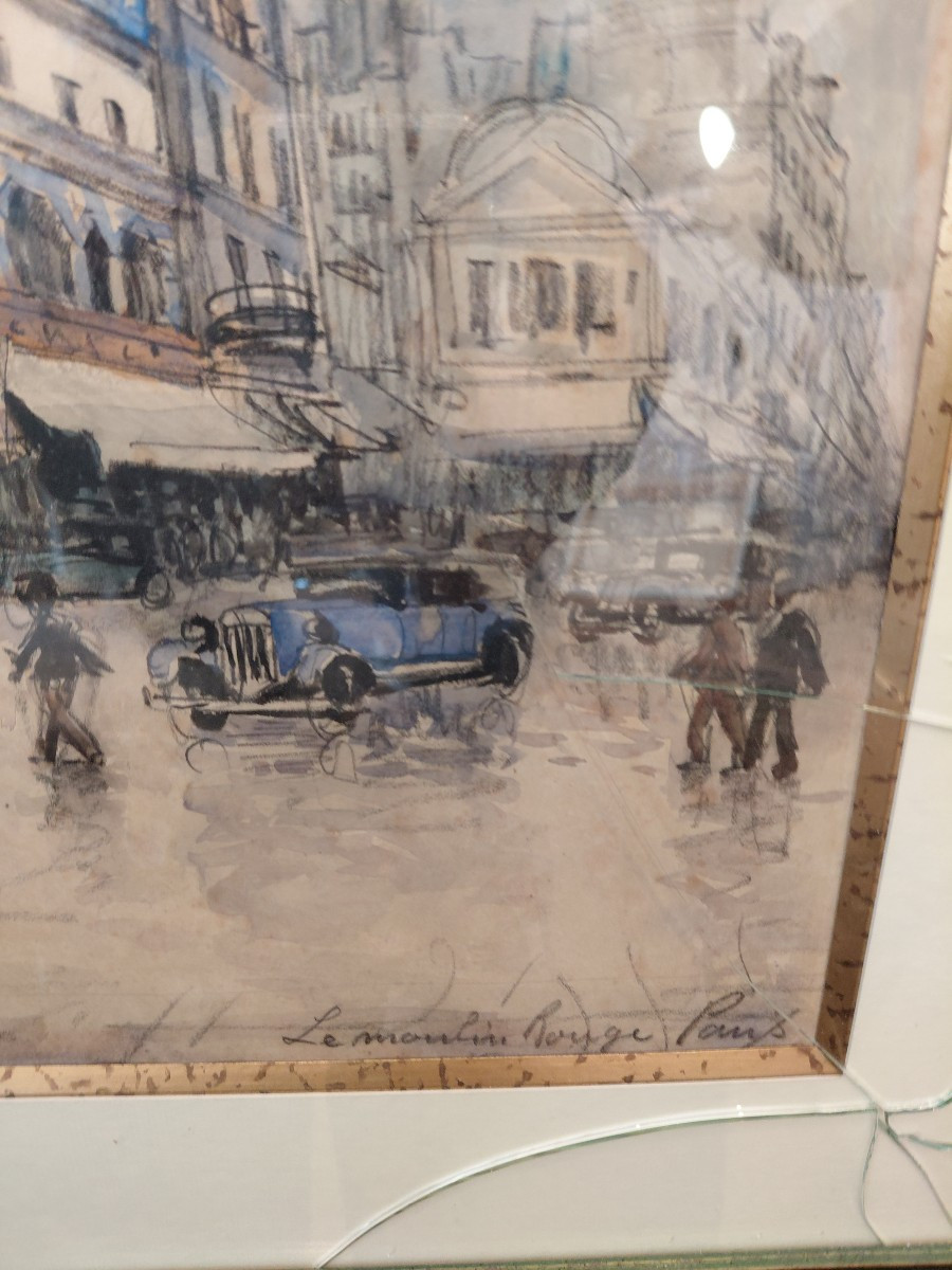 Watercolor View Of Paris Franck Will-photo-3