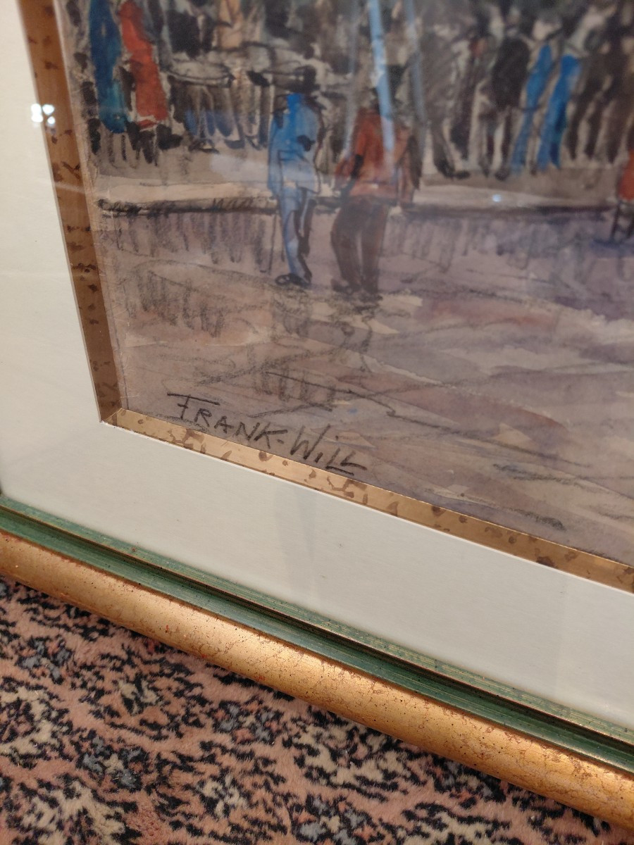 Watercolor View Of Paris Franck Will-photo-5