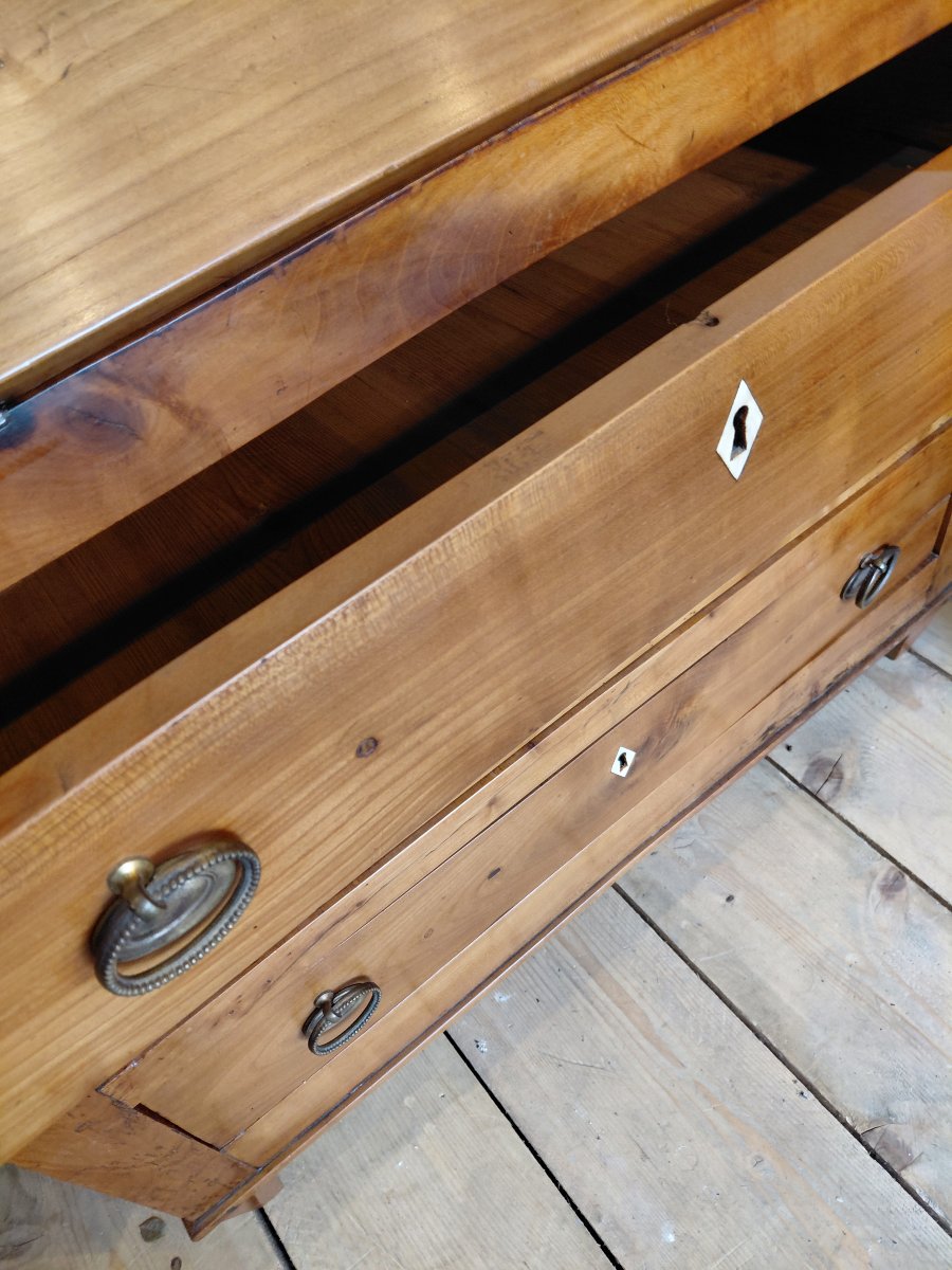 Small Louis XVI-era Writing Desk Made Of Cherry Wood-photo-2
