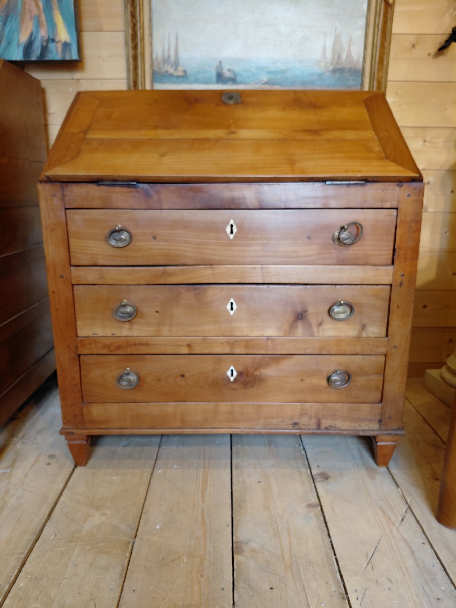 Small Louis XVI-era Writing Desk Made Of Cherry Wood
