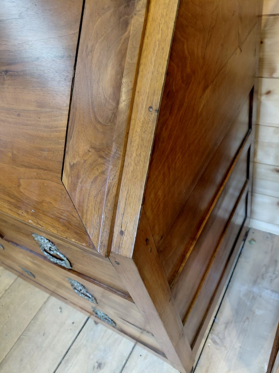 Louis XVI-era Walnut Writing Desk-photo-3