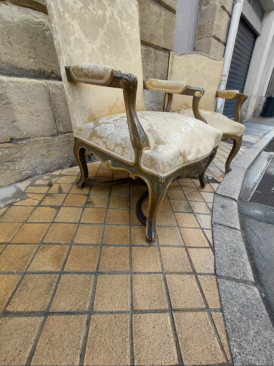 Ensemble fauteuils régence XIX eme-photo-5