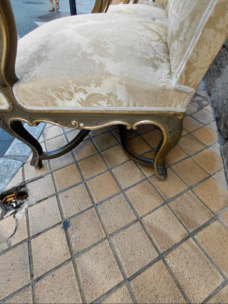 Ensemble fauteuils régence XIX eme-photo-7