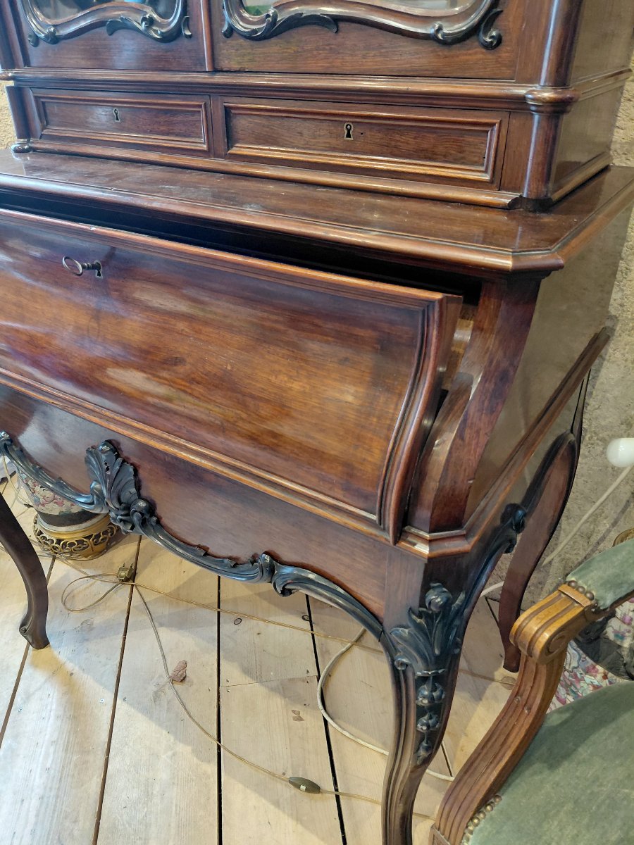 Napoleon III Rosewood Display Desk-photo-4