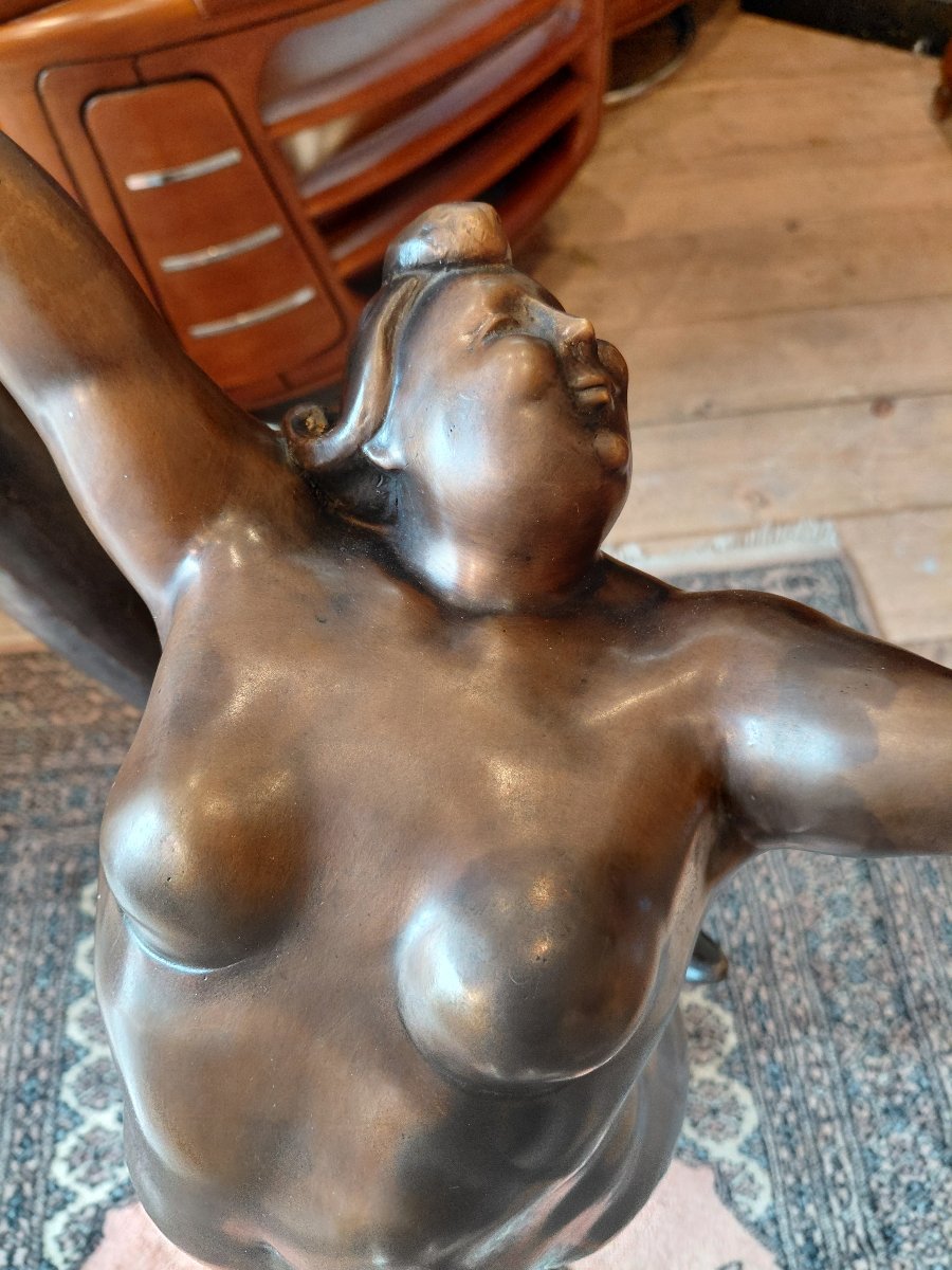 Contemporary Bronze With A Brown Patina-photo-3