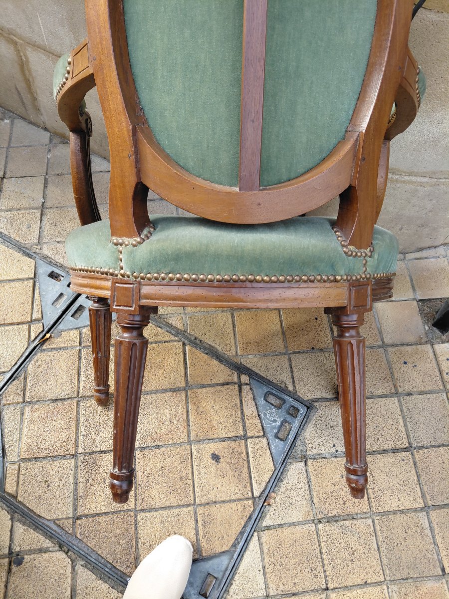 Petit salon médaillon époque Louis XVI-photo-1