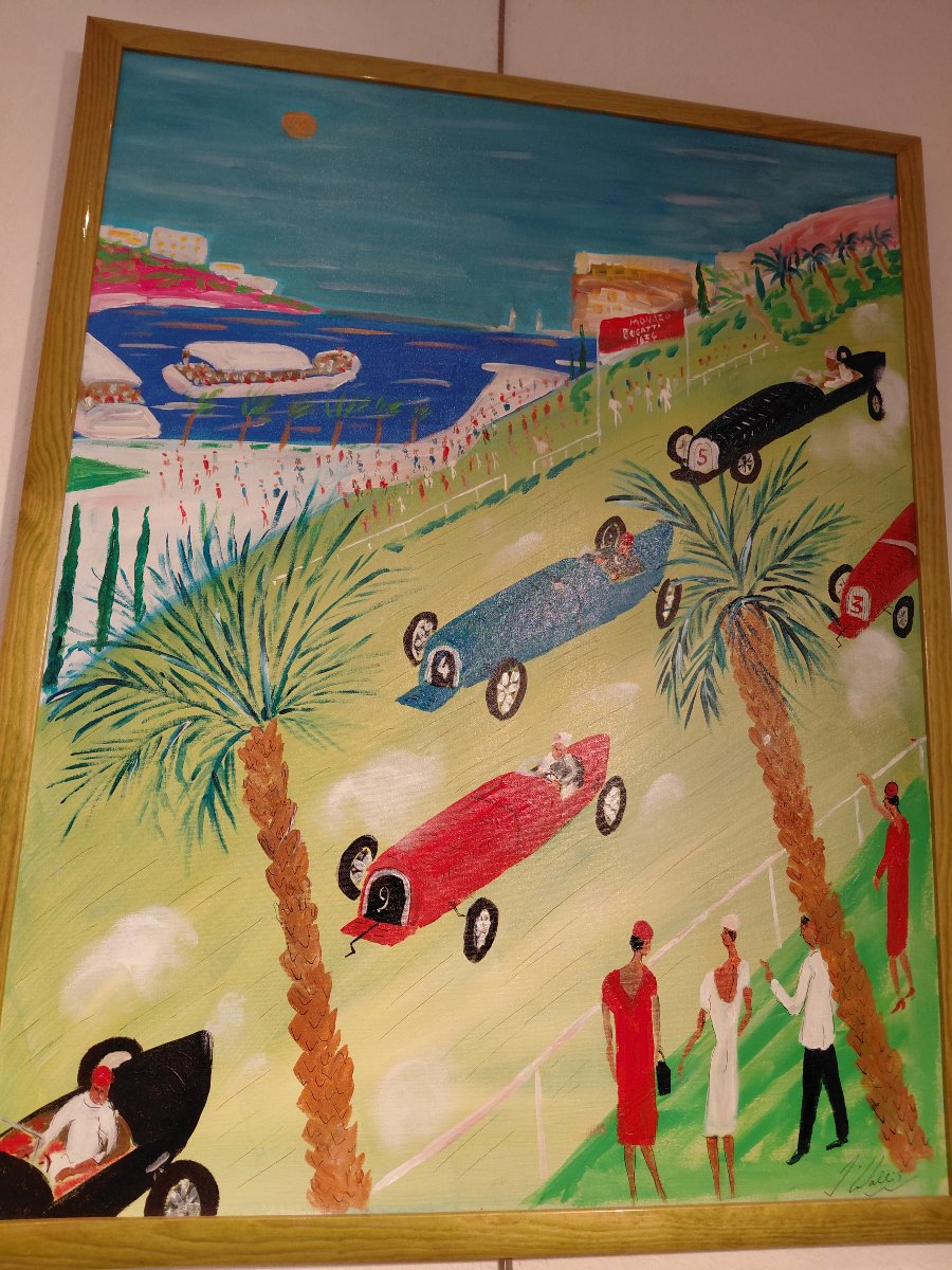 Tableaux moderne Monaco J WALLIS