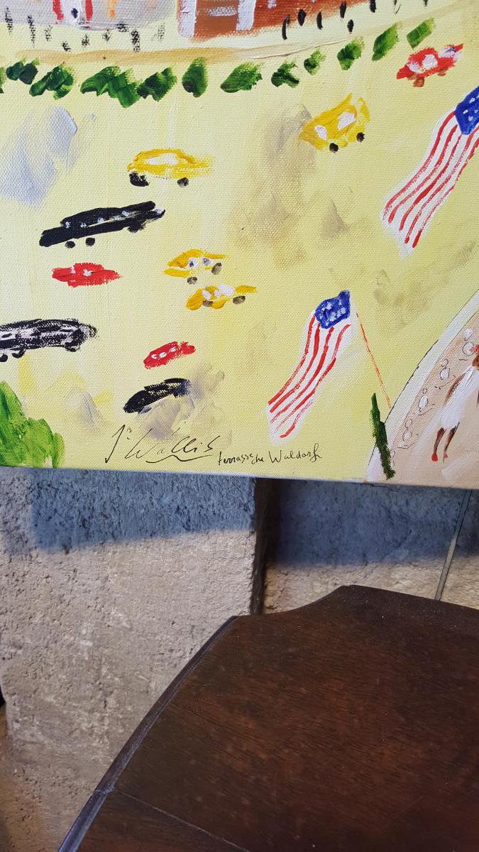 Painting Contemporary: New York View By J.wallis-photo-2