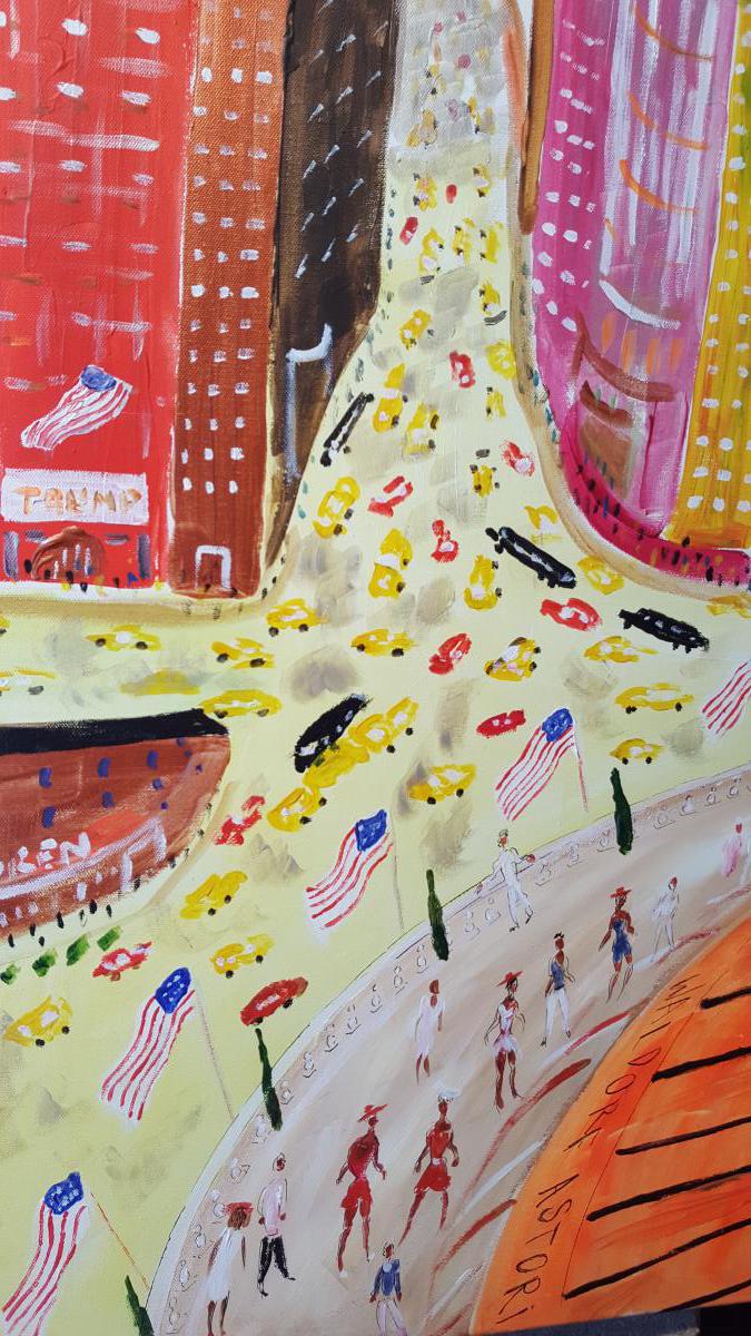 Painting Contemporary: New York View By J.wallis-photo-4