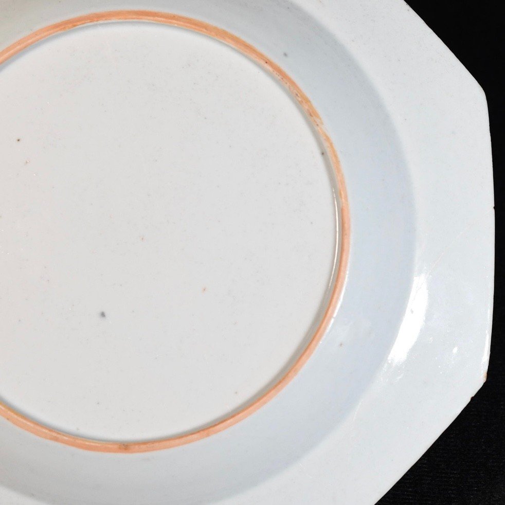 Assiette En Porcelaine Aux Armes Des Familles Gordon/Forbes - Chine XVIIIe Période Qianlong-photo-6