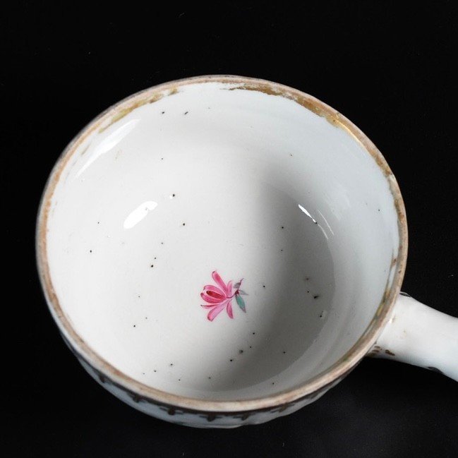 Circular Porcelain Punch-ladle With Famille Rose Enamels - China 18th Century Qianlong Period-photo-5