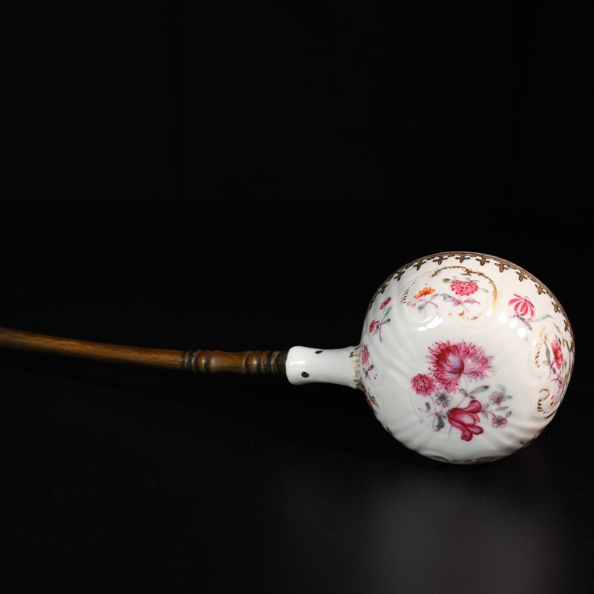 Circular Porcelain Punch-ladle With Famille Rose Enamels - China 18th Century Qianlong Period-photo-8