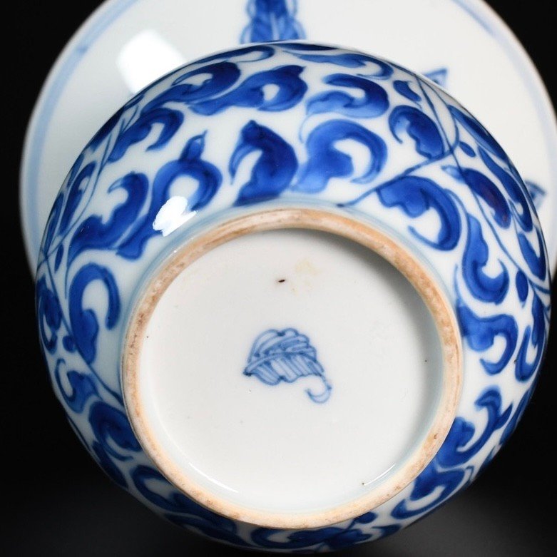 Un Crachoir Ou Zhadou En Porcelaine à Décor Bleu Et Blanc - Chine XVIIIe Période Kangxi-photo-4