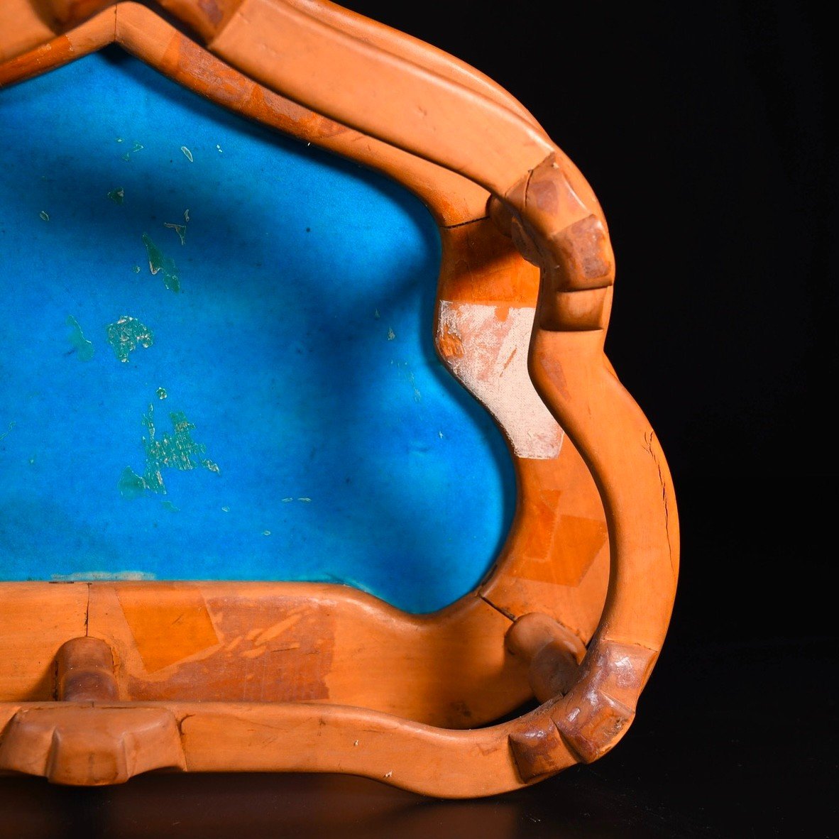 Table En Porcelaine à Glaçure Turquoise Et Bois - Chine XVIIIe Période Kangxi-photo-6