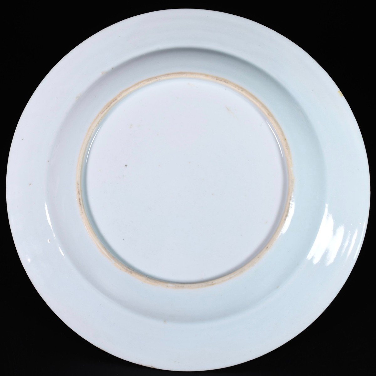 Assiette En Porcelaine à Décor En Grisaille Et Or d'Un Blason - Chine XVIIIe Période Qianlong-photo-3