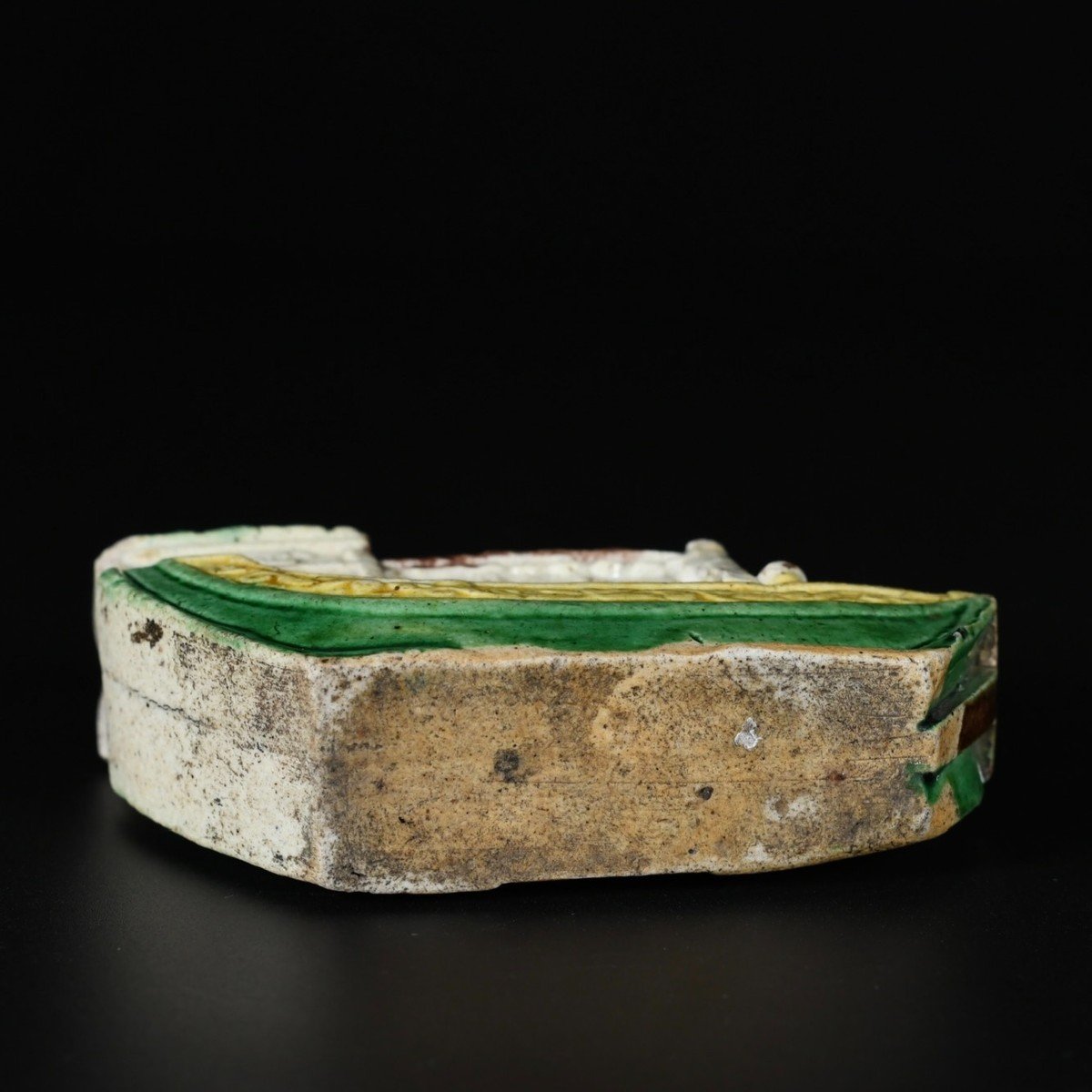 Dropper Depicting A Junk In Enameled Biscuit - China 18th Kangxi Period-photo-5
