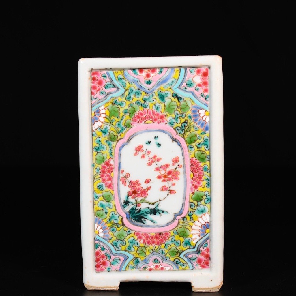 Brush Holders With Famille Rose Enamels - China 18th Century Yongzheng Period-photo-1